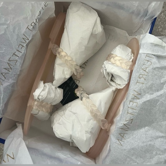 Stuart Weitzman - NIB | Braided Jelly Clear Slide-On Sandals - Size 39.5/9B - Picture 3 of 11